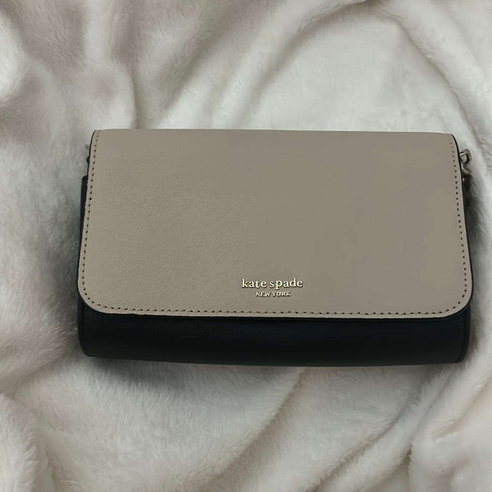 Kate spade two tone bag (black and beige)